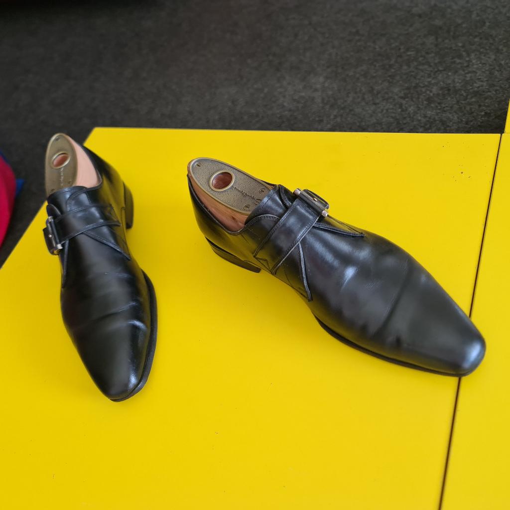 Prachtige Magnanni gesp schoenen met zwarte kleur maat 42, Kleding | Heren, Schoenen, Verzenden, Zwart, Magnanni, Gespschoenen