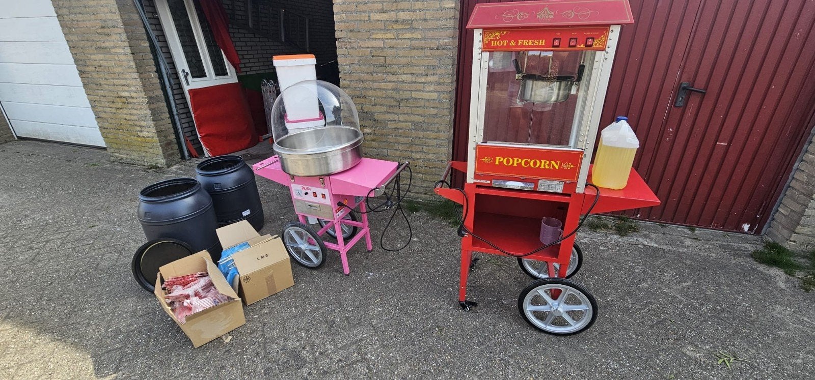 popcornmachine & suikerspin machine te huur!, Ophalen of Verzenden