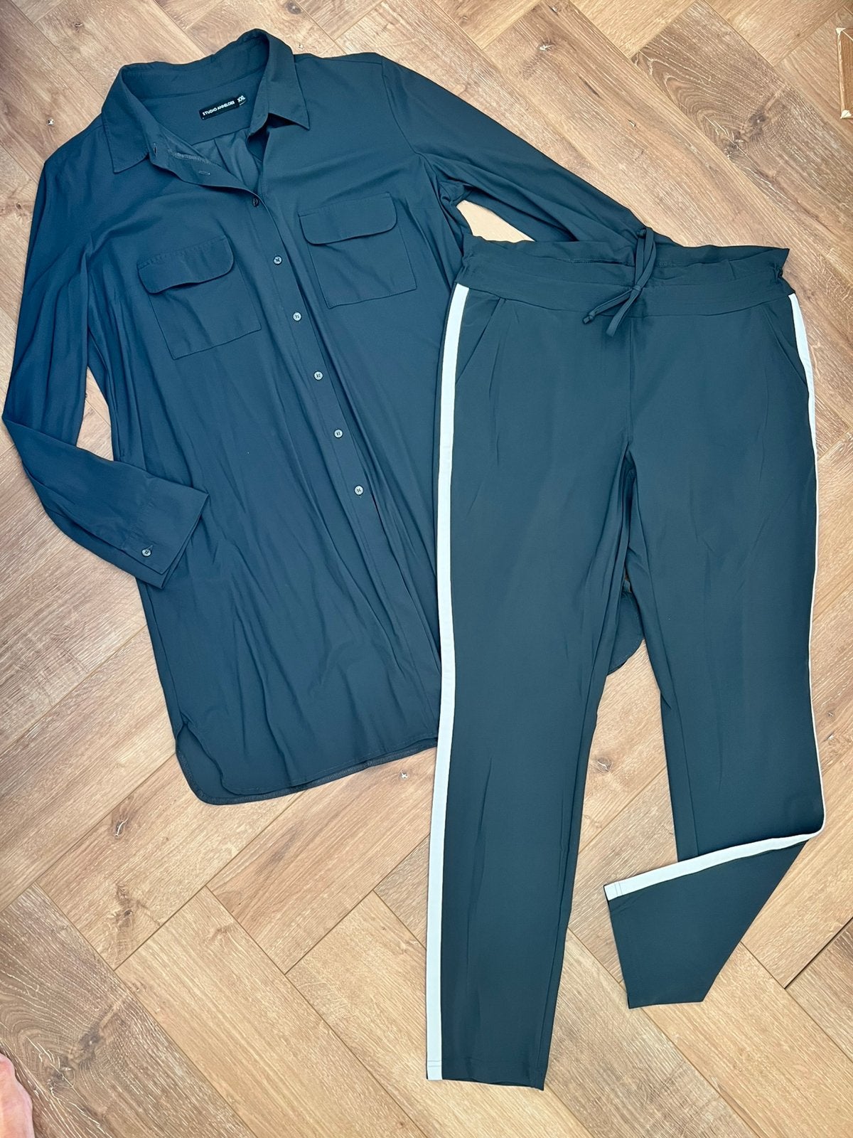 Studio anneloes set woopy blouse xxl & road stripe broek XL, Kleding | Dames, Verzenden, Maat 46/48 (XL) of groter, Zo goed als nieuw
