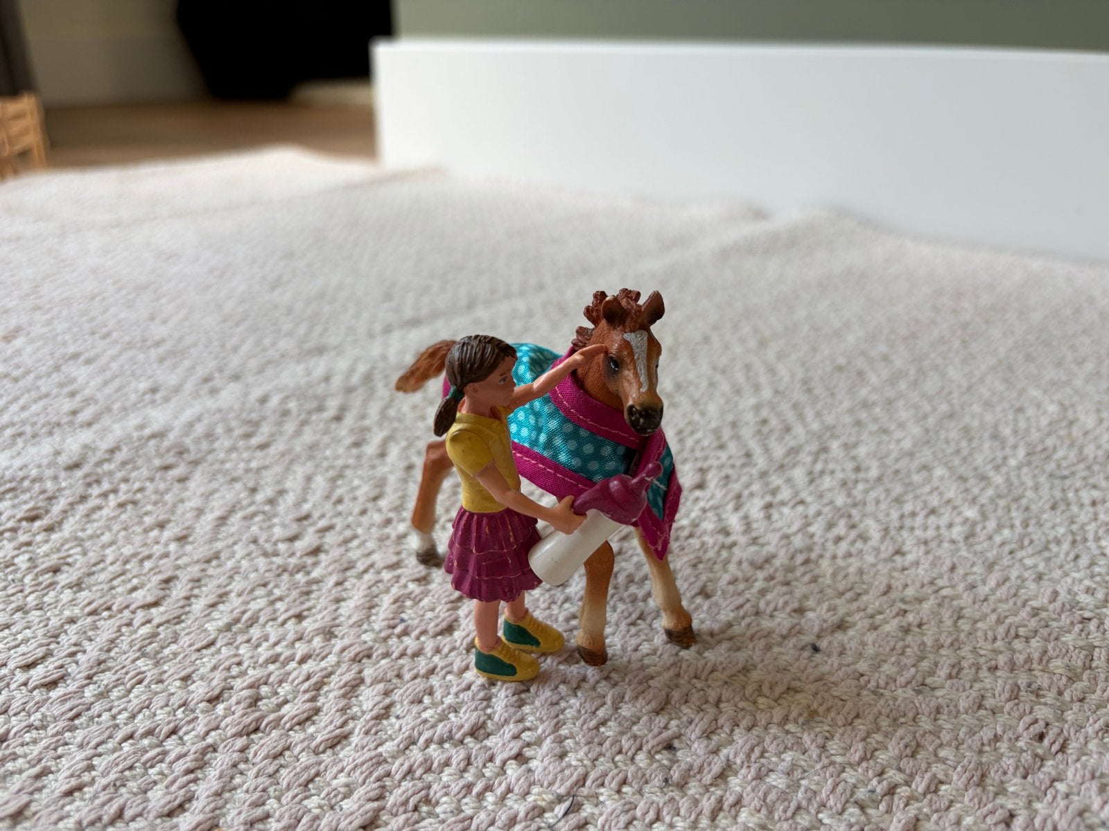 Schleich verzorgings set, Ophalen of Verzenden, Zo goed als nieuw