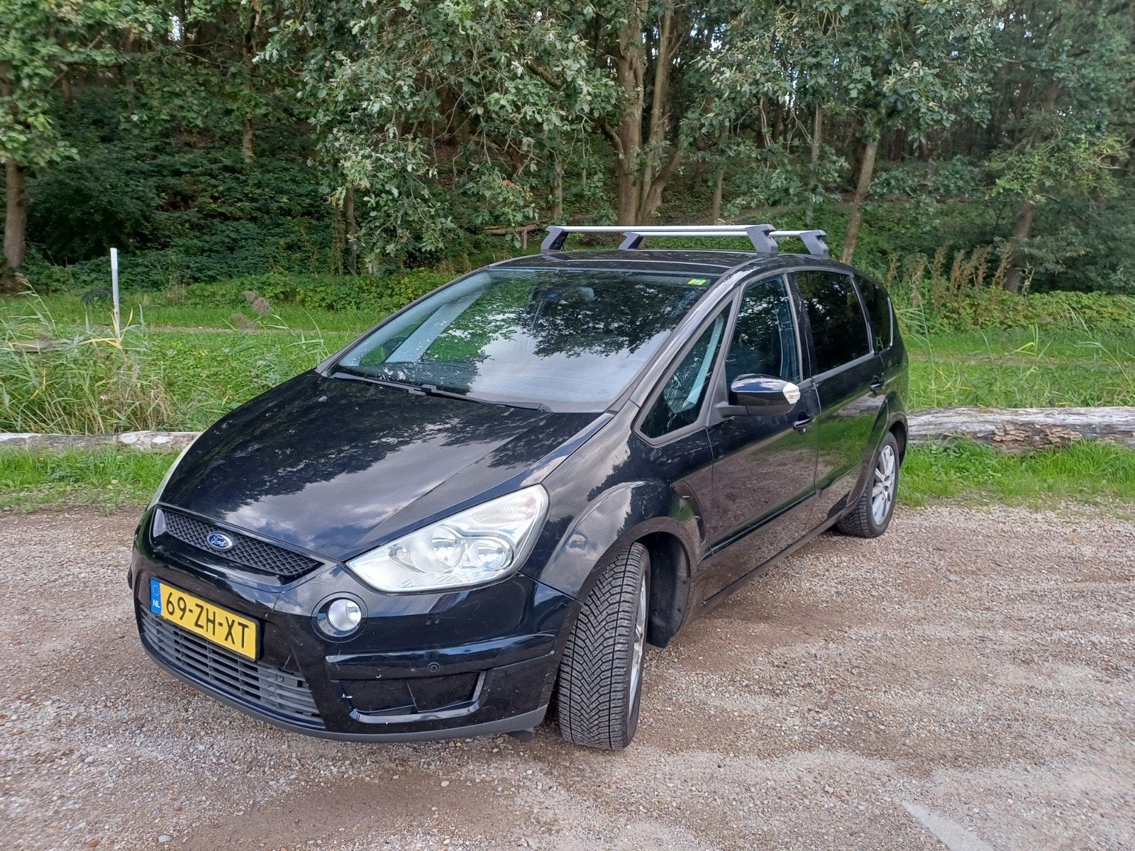 Ford S-Max 2.0 16V 107KW 2008 Zwart, Auto's, Voorwielaandrijving, 145 pk, Stof, 4 cilinders