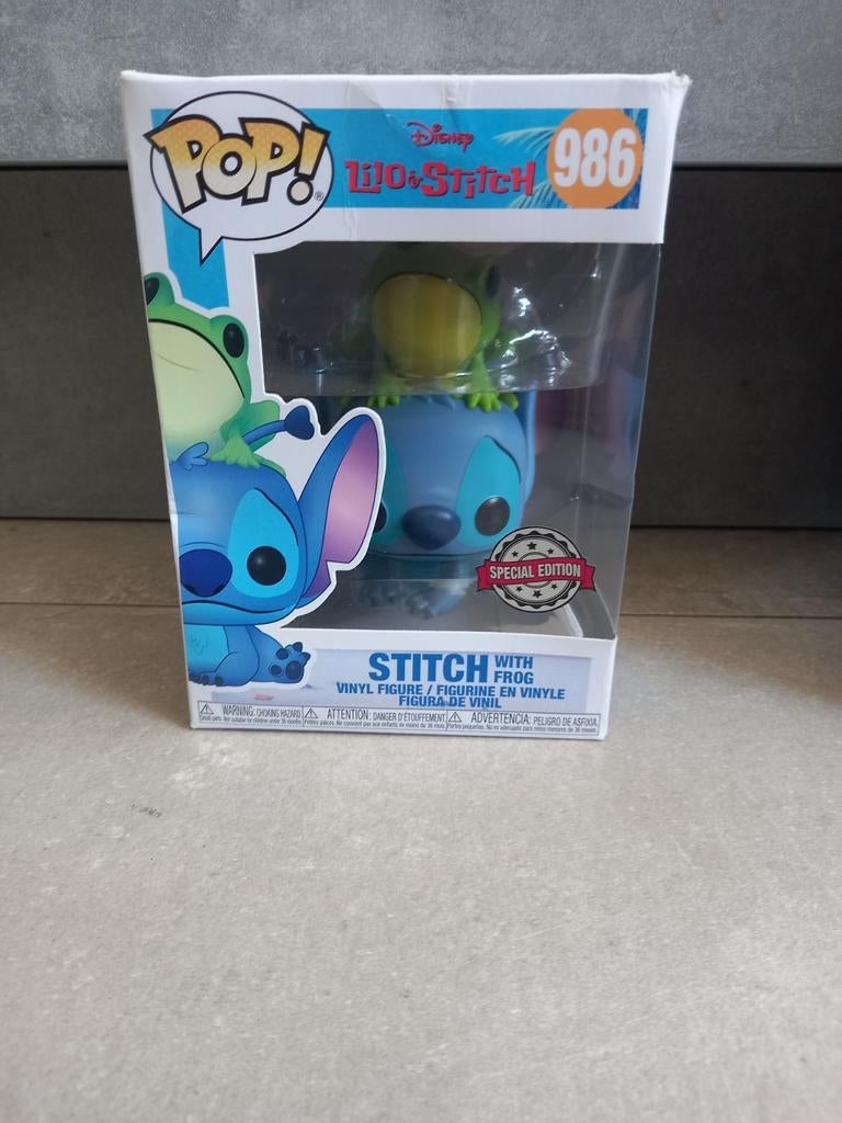 Funko pop Disney Stitch with frog, Ophalen of Verzenden, Gebruikt