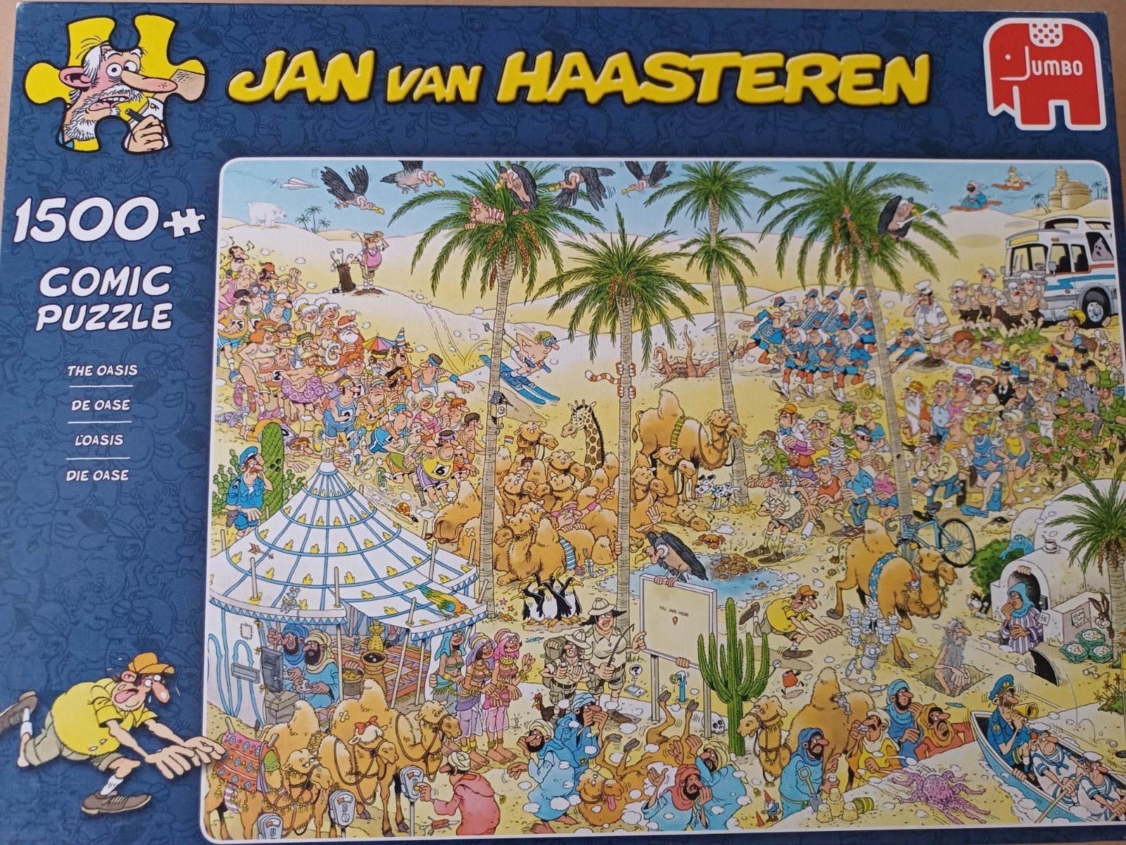 van Haasteren  De Oase 1500 stukjes, Ophalen, 500 t/m 1500 stukjes, Zo goed als nieuw