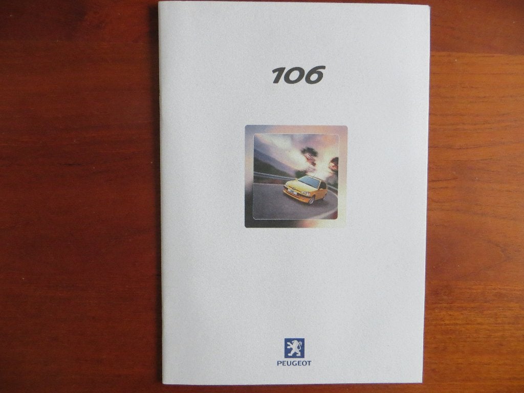Peugeot 106 (juli 2000) + 2 bijlagen, Ophalen of Verzenden, Nieuw, Peugeot