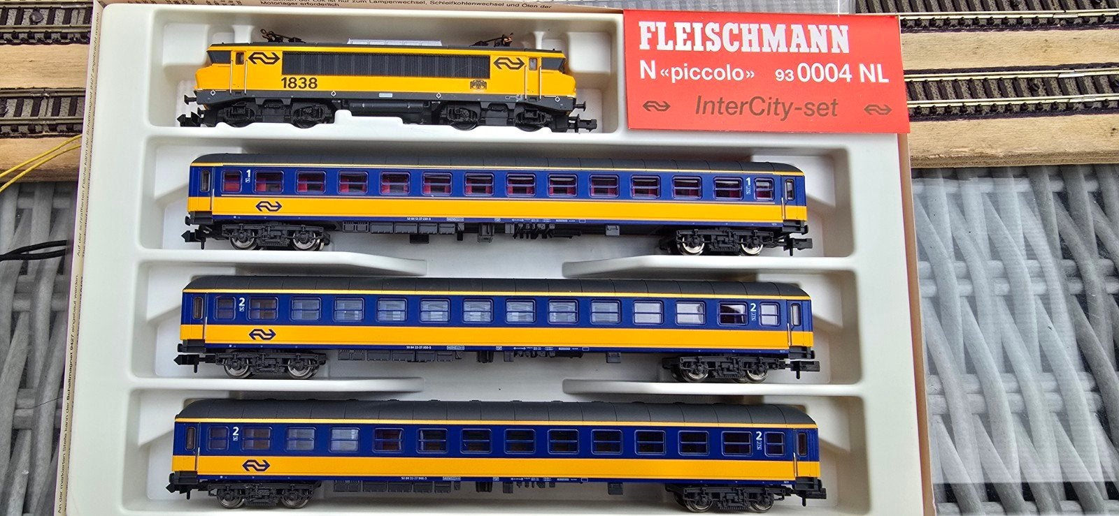 fleischmann piccolo 93004 NS intercityset top ovp., Fleischmann, Analoog, Ophalen of Verzenden, Zo goed als nieuw