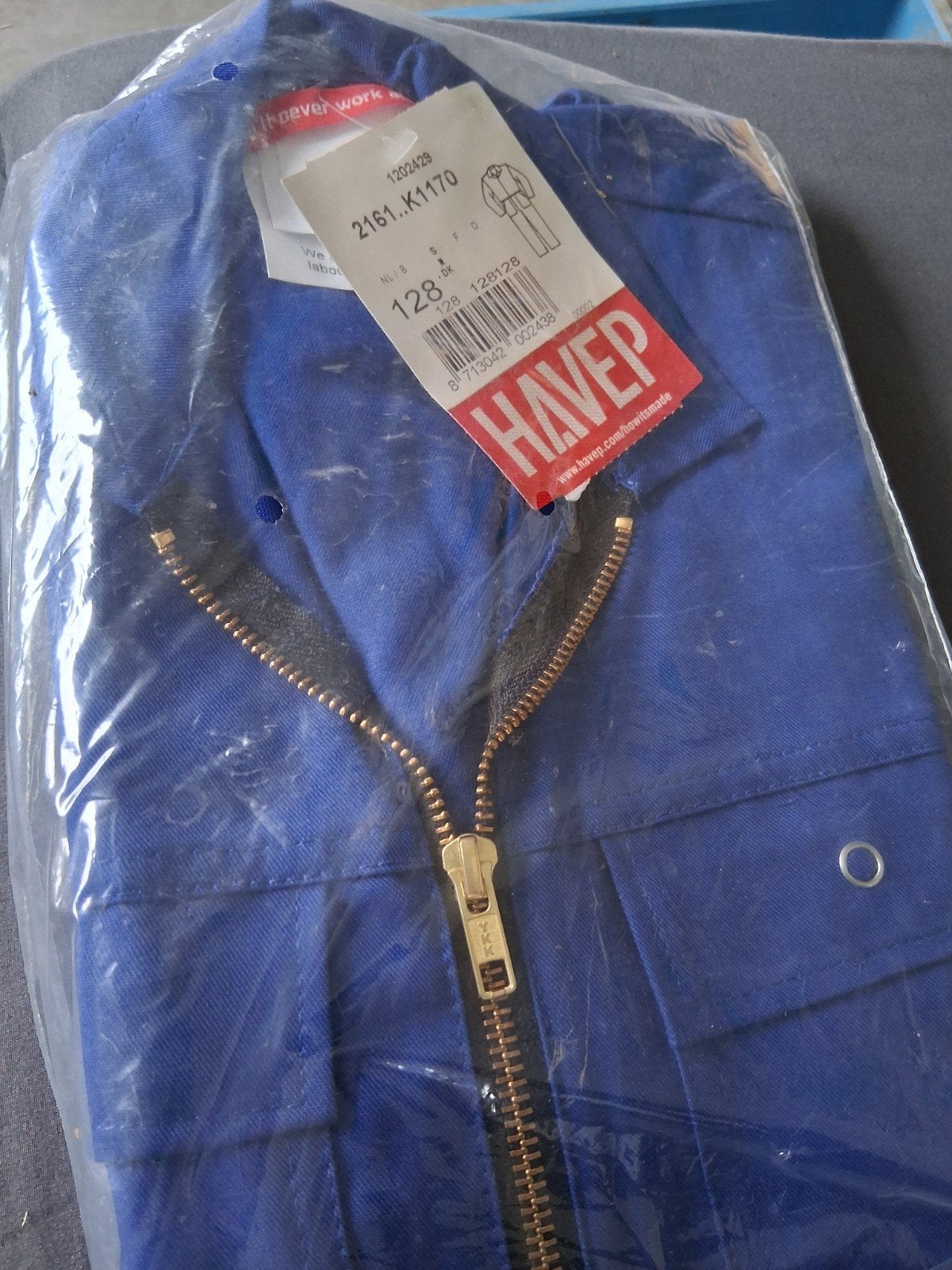 Nieuwe HAVEP Overall Maat 128 - Werkkleding Blauw, Ophalen of Verzenden, Nieuw, Overall, HAVEP