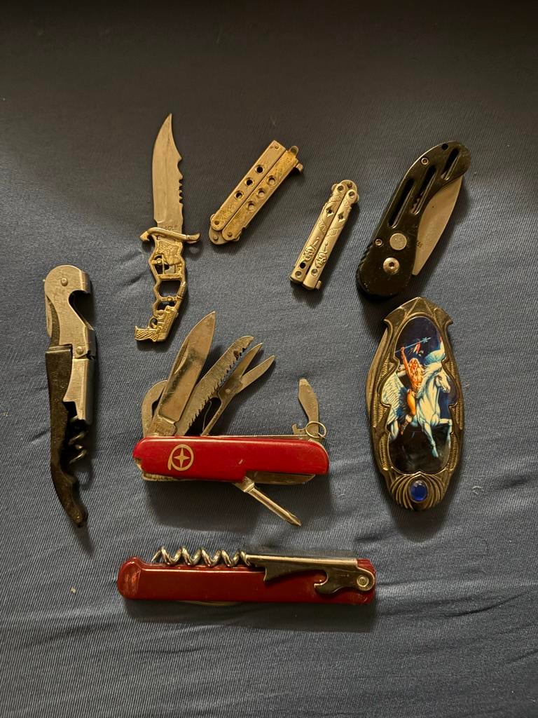 Verzameling van diverse zakmessen en kurkentrekkers, Ophalen of Verzenden, Gebruikt