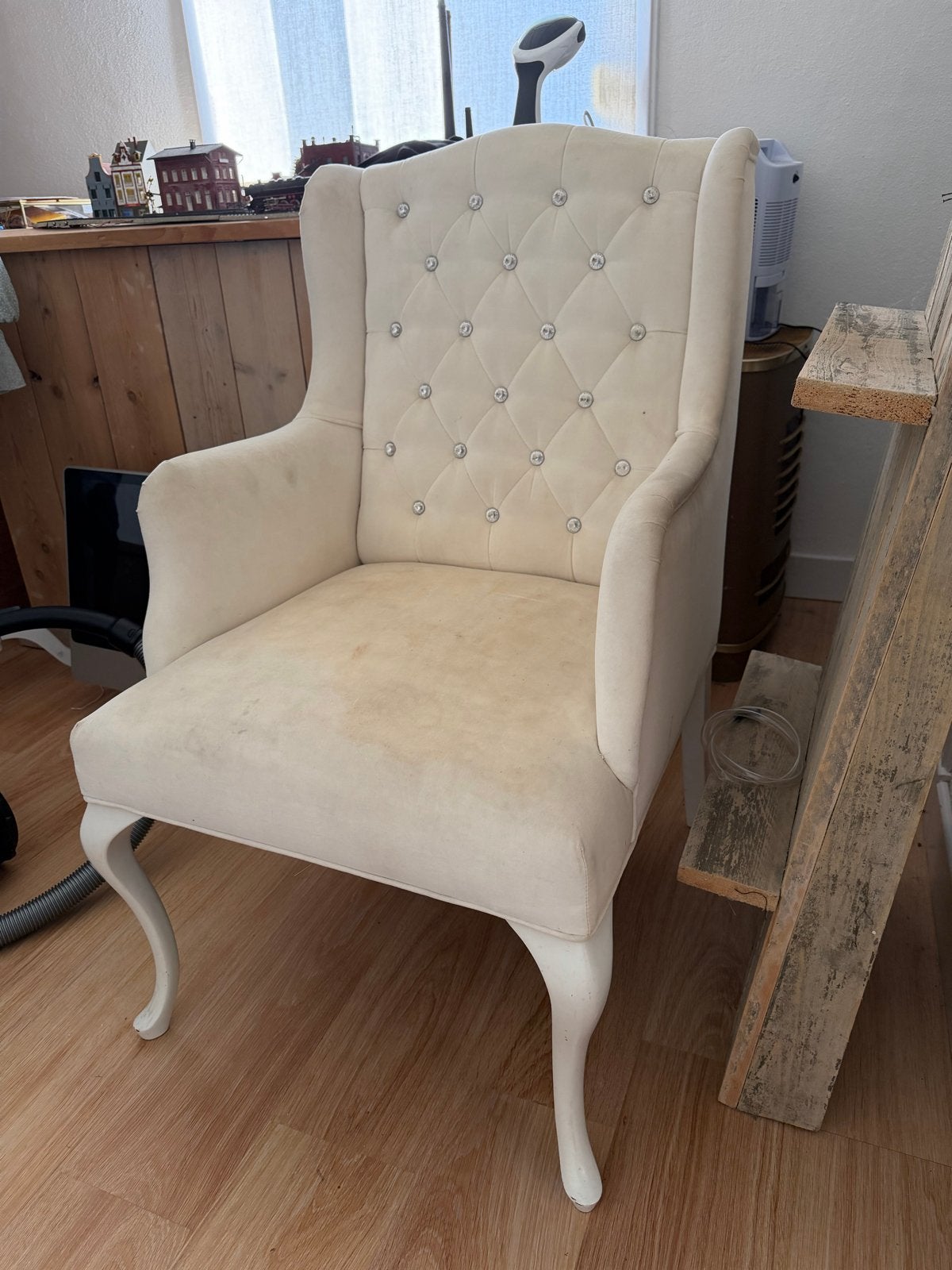 Gratis op te halen: Comfortabele fauteuil, Huis en Inrichting, Ophalen, Gebruikt, Stof