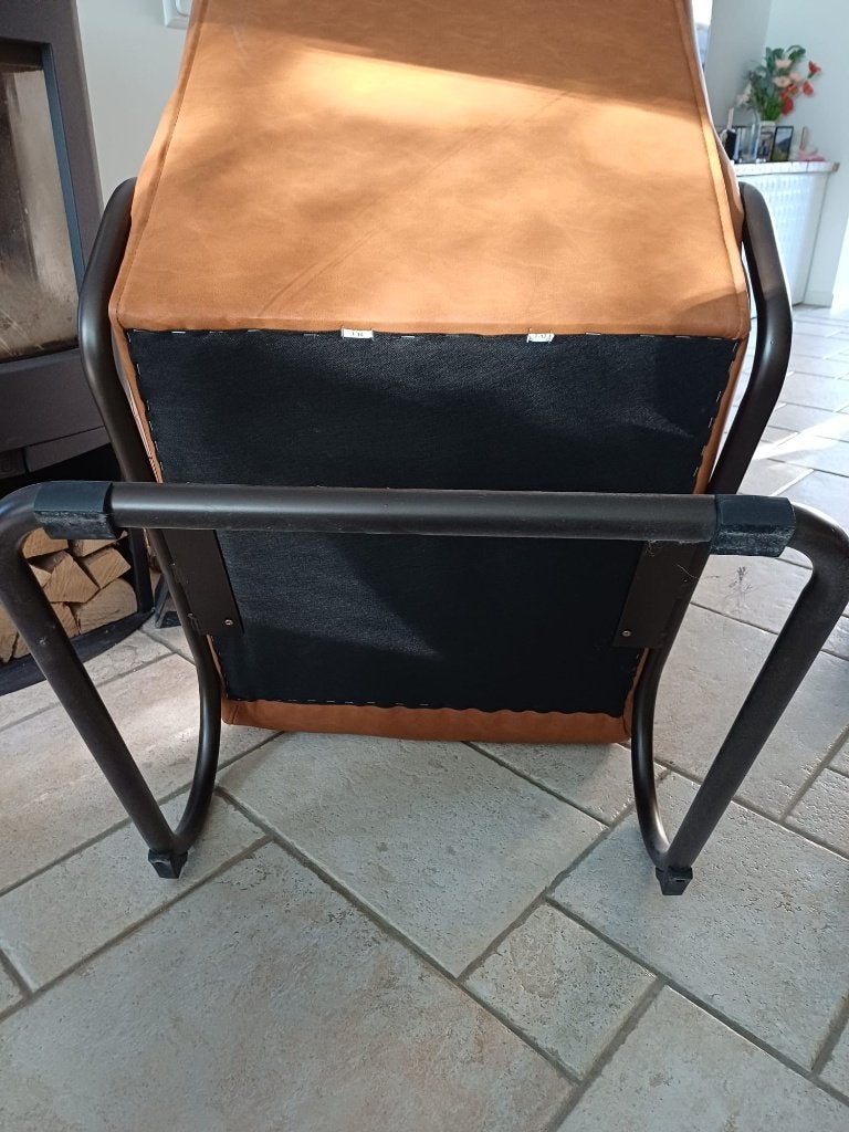 Loungechair, Ophalen, 75 tot 100 cm, Zo goed als nieuw, Leer