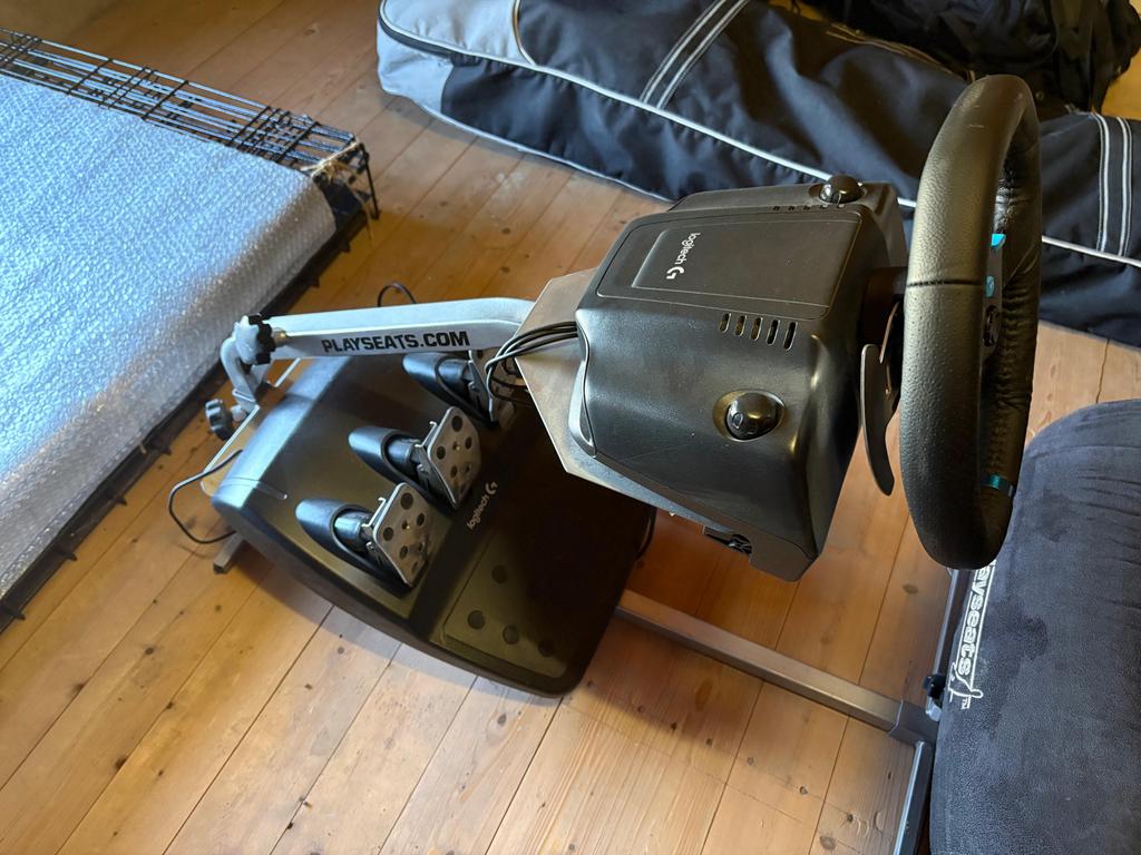 Playseat met Logitech G29 stuur en pedalen + PS1, PS2, PS3,, Ophalen, Gebruikt, Playseat of Racestoel, PlayStation 3