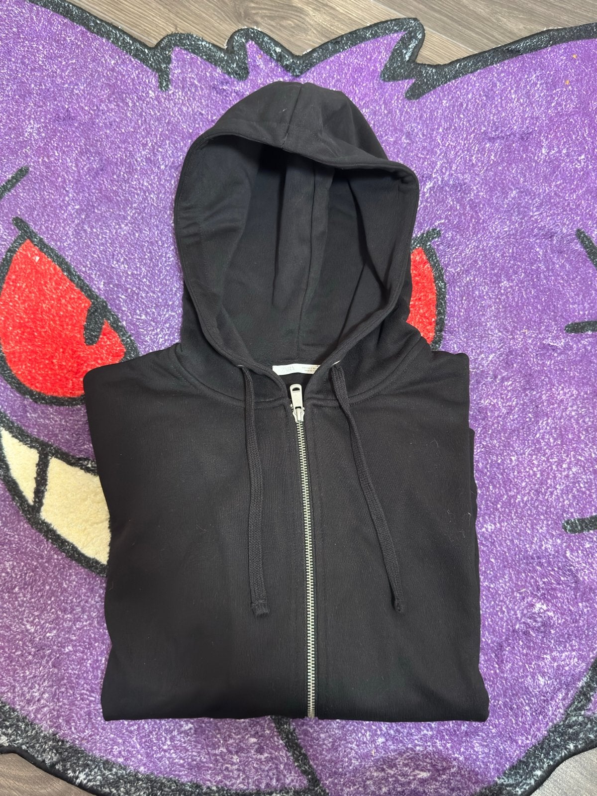 Zara vest met rits en capuchon, Kleding | Dames, Truien en Vesten, Ophalen of Verzenden, Gedragen, Maat 42/44 (L), Zwart