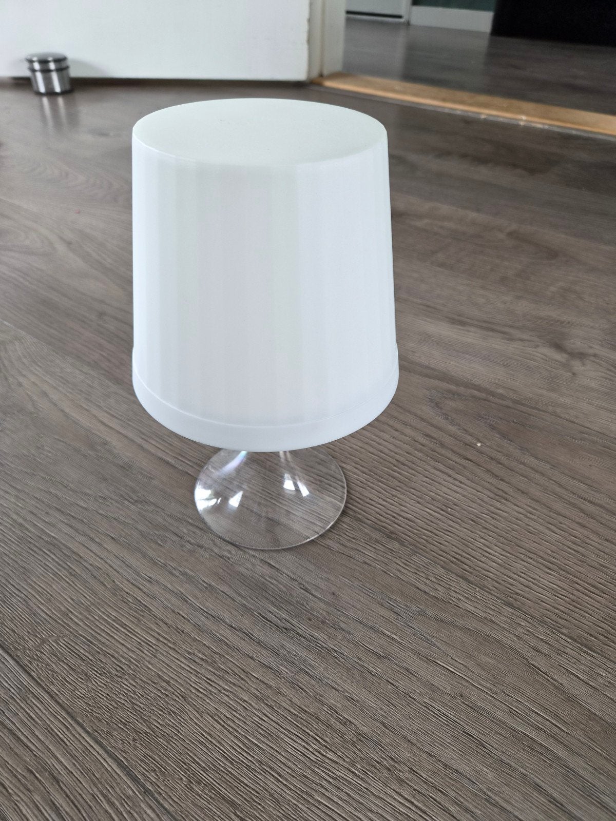 IKEA tafellamp, wit met transparante voet, Ophalen, Wit, IKEA, Glas