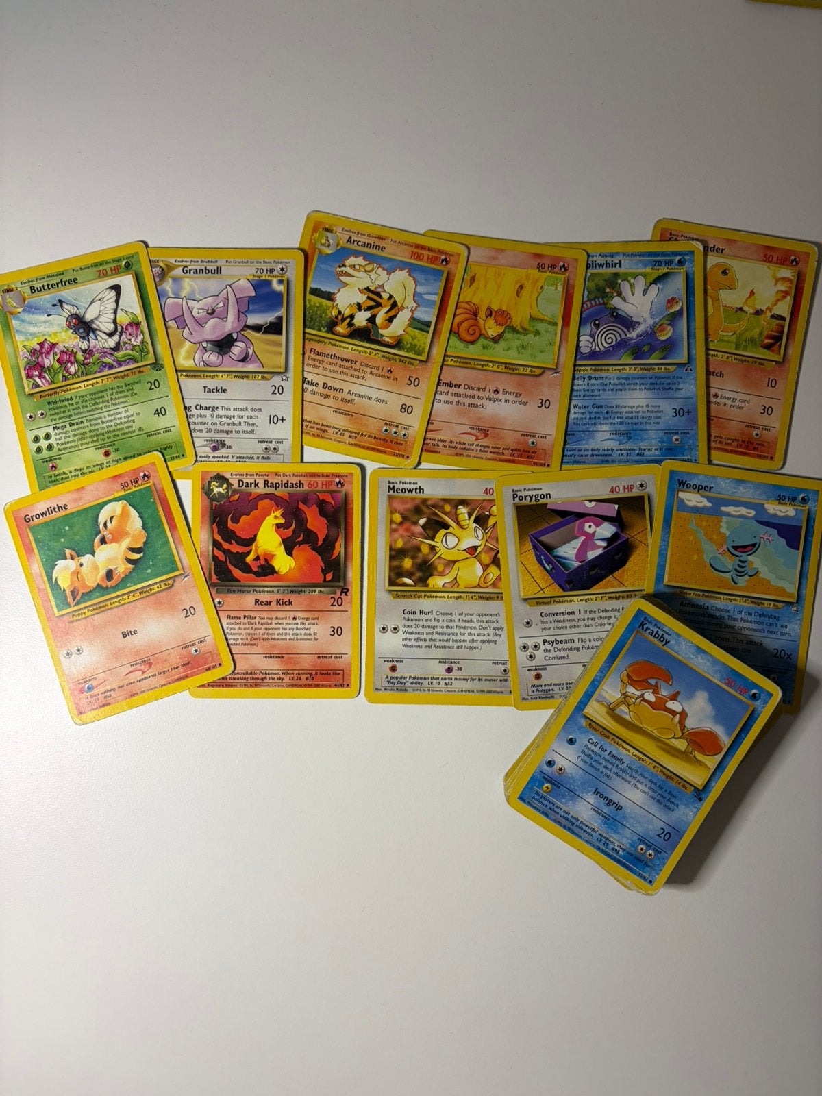 40x Pokemon tcg Vintage bulk cards - Wotc cards, Ophalen of Verzenden, Gebruikt, Meerdere kaarten