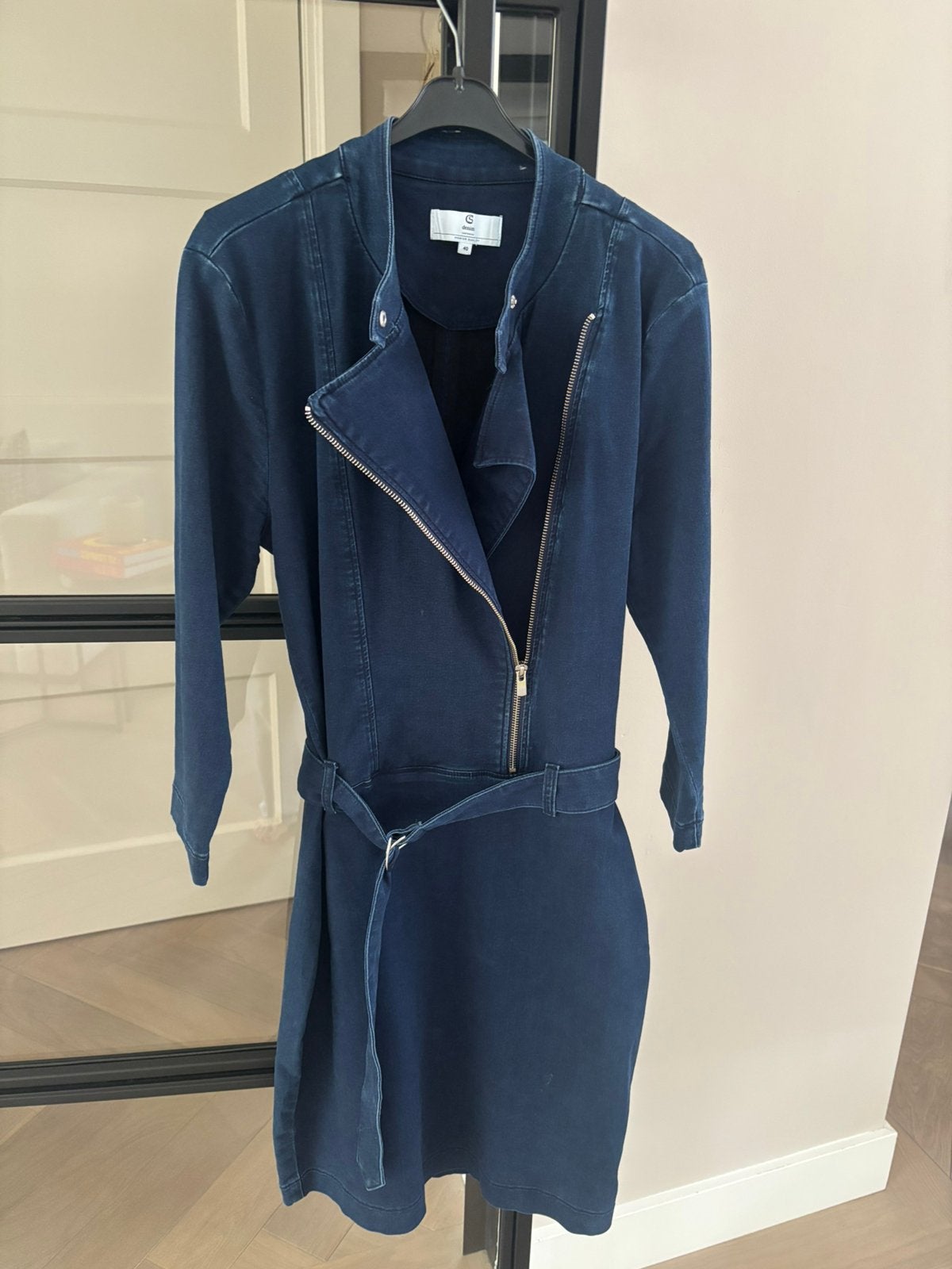 Claudia Strater denim stretch jurkje, Ophalen of Verzenden, Zo goed als nieuw, Maat 38/40 (M), Bruin