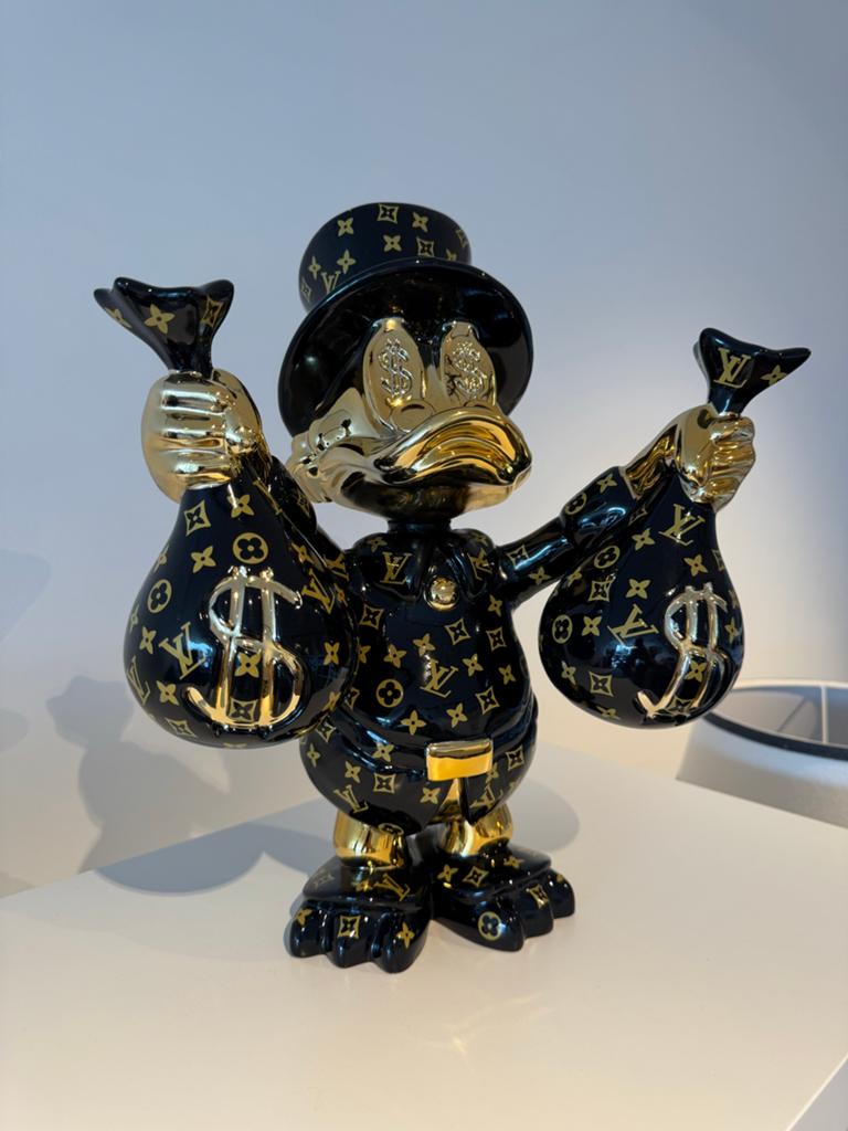 Sculptuur Zwart & Goud, Louis Vuitton Stijl, Ophalen, Overige onderwerpen, Handgemaakt, 20 - 50 cm