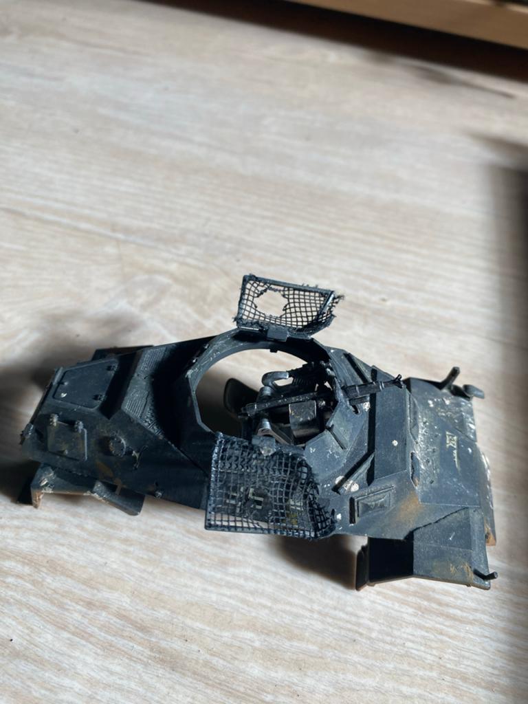 Tamiya 1:35 voor diorama sd kfz 222 leichter panzer wagen, Overige merken, Gebruikt, Ophalen of Verzenden, Groter dan 1:32
