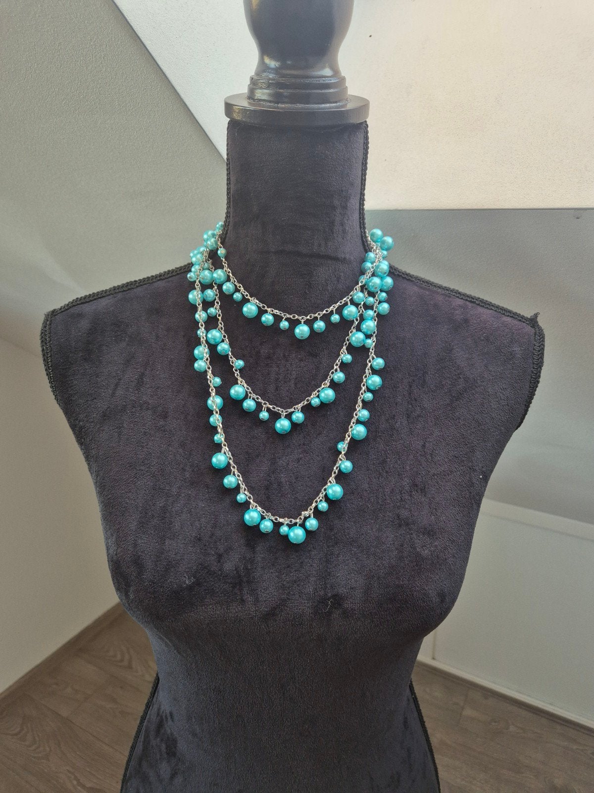 H. Blauw turquoise, Sieraden, Tassen en Uiterlijk, Verzenden, Nieuw, Blauw, Zilver