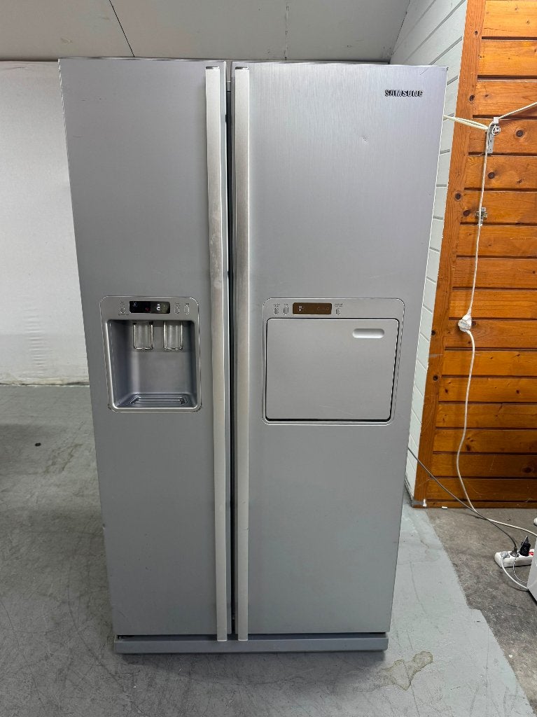 Samsung Amerikaanse koelkast, MET LEVERING, Gebruikt, 200 liter of meer, 60 cm of meer, Met aparte vriezer