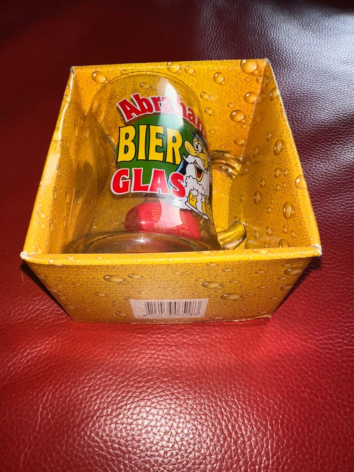 Abraham's Bierglas Set - Cadeau voor 50e Verjaardag, Hobby en Vrije tijd, Ophalen of Verzenden, Nieuw