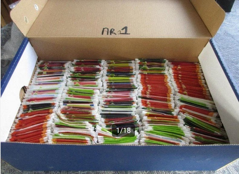 20 x doos lege theezakjes (knutselen) á 2,00 -- 10 voor 15,=, Hobby en Vrije tijd, Theezakjes, Ophalen of Verzenden, Theezakje(s)