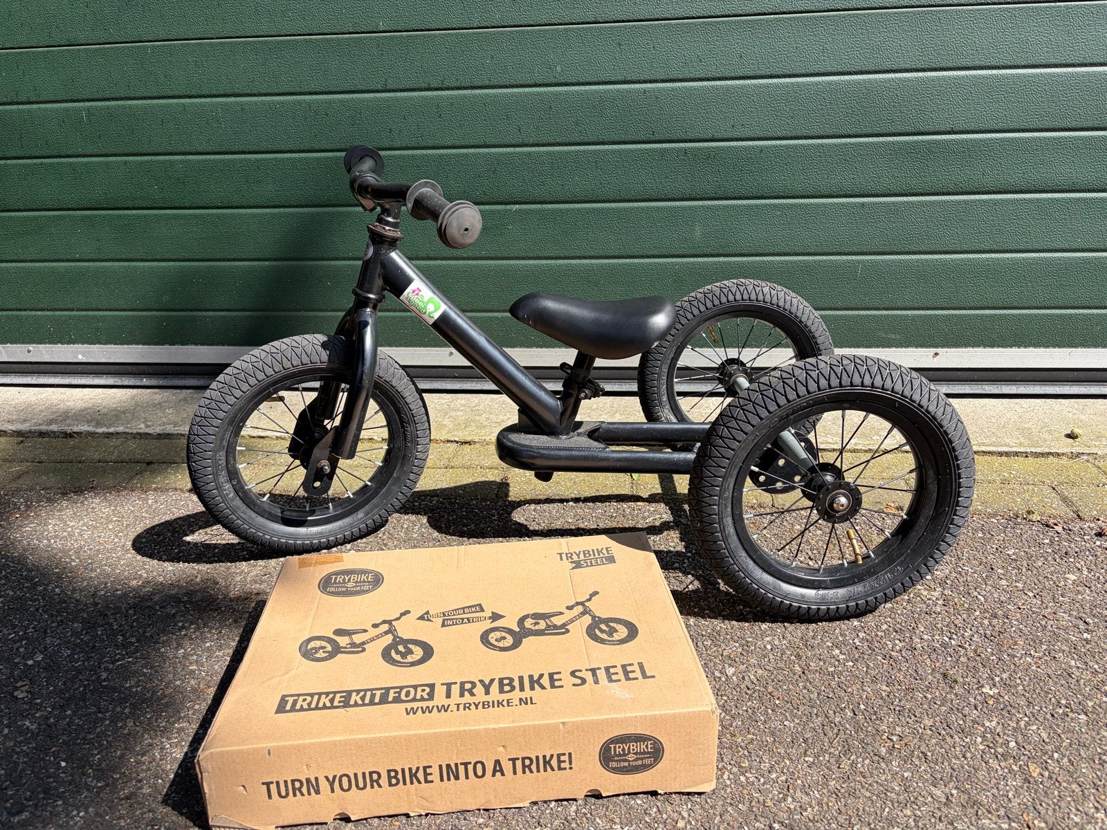 Trybike Steel 2-in-1 loopfiets/driewieler - Zwart, Ophalen, Gebruikt, Verstelbare zitting