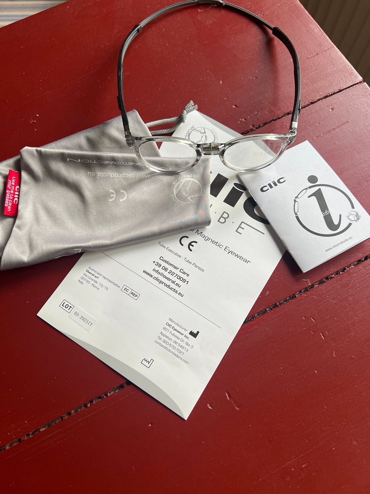 Clic Tube Leesbril - Magnetische Eyewear, Overige kleuren, Nieuw, Leesbril, Ophalen