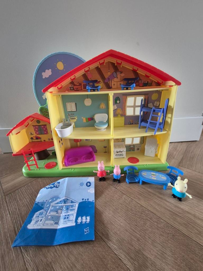 Compleet & groot Peppa Pig speelhuis set met licht en geluid, Ophalen of Verzenden
