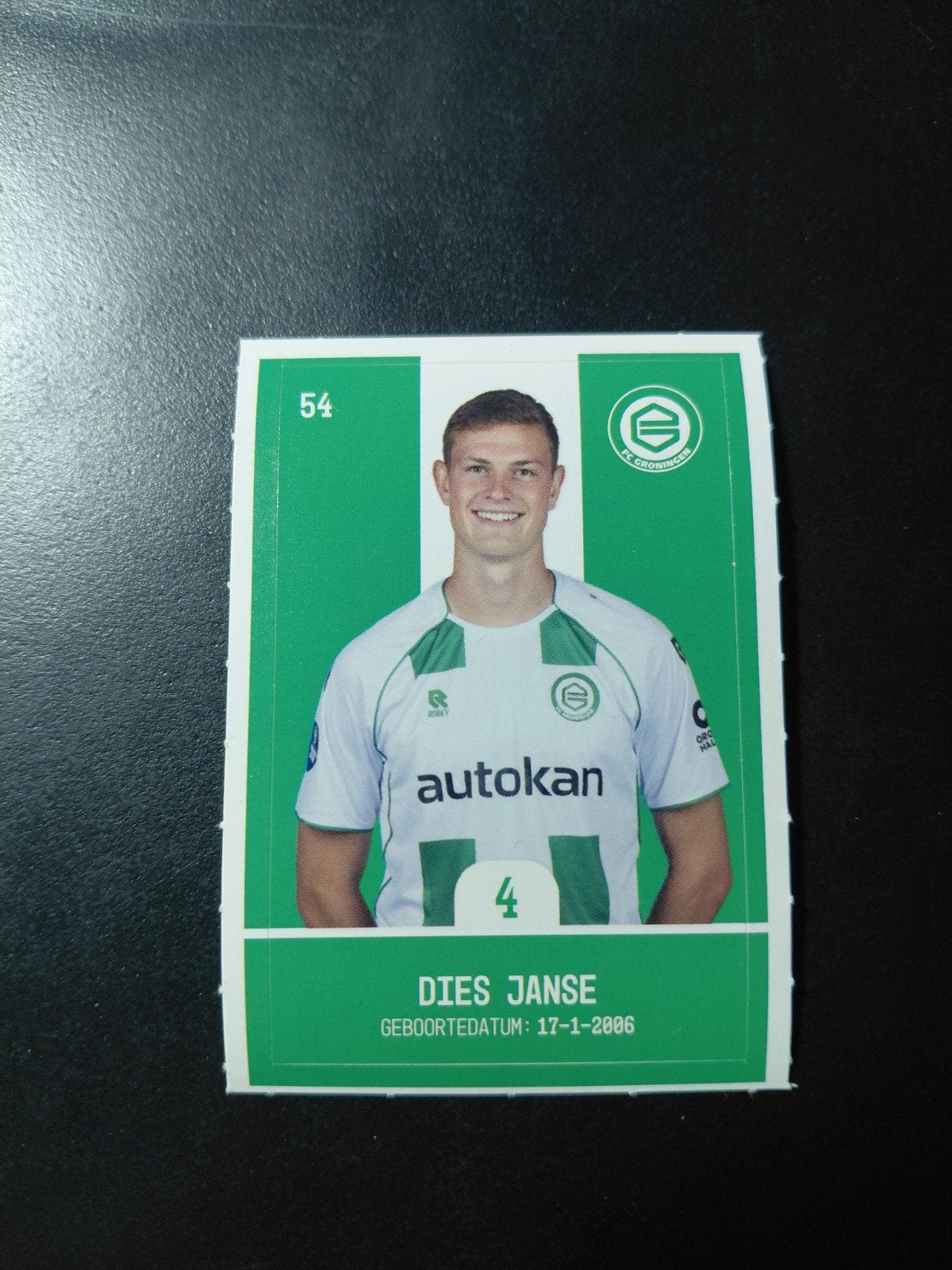 Dies janse (fc groningen/afc ajax) sticker, Verzenden, Nieuw