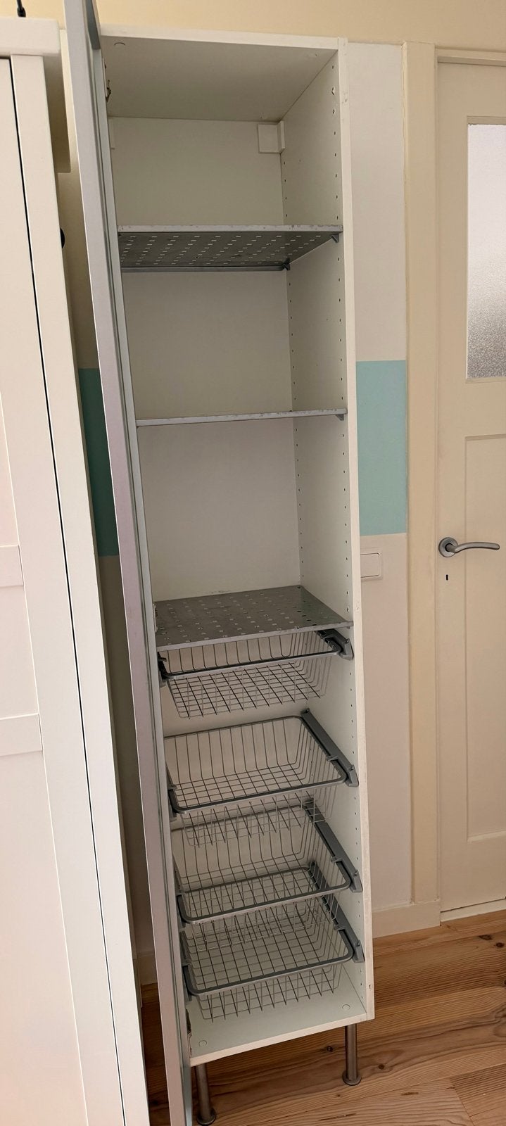 IKEA PAX kast met glazen deur en lades, Ophalen of Verzenden, Gebruikt