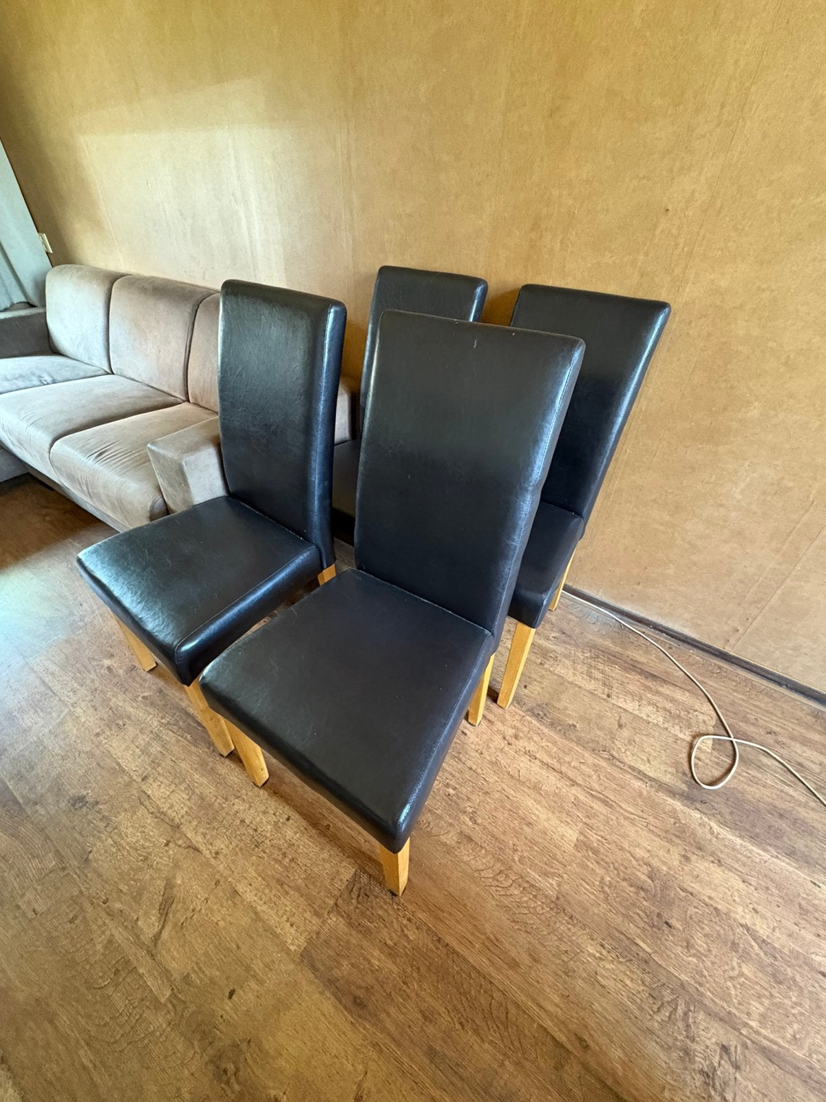 Eetkamer stoelen, Ophalen, Gebruikt, Zwart, Vier