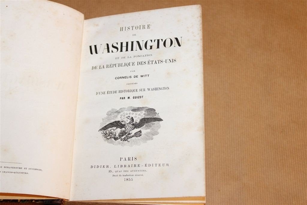 De Geschiedenis van Washington — Franse Biografie 1855 [FR], Ophalen of Verzenden