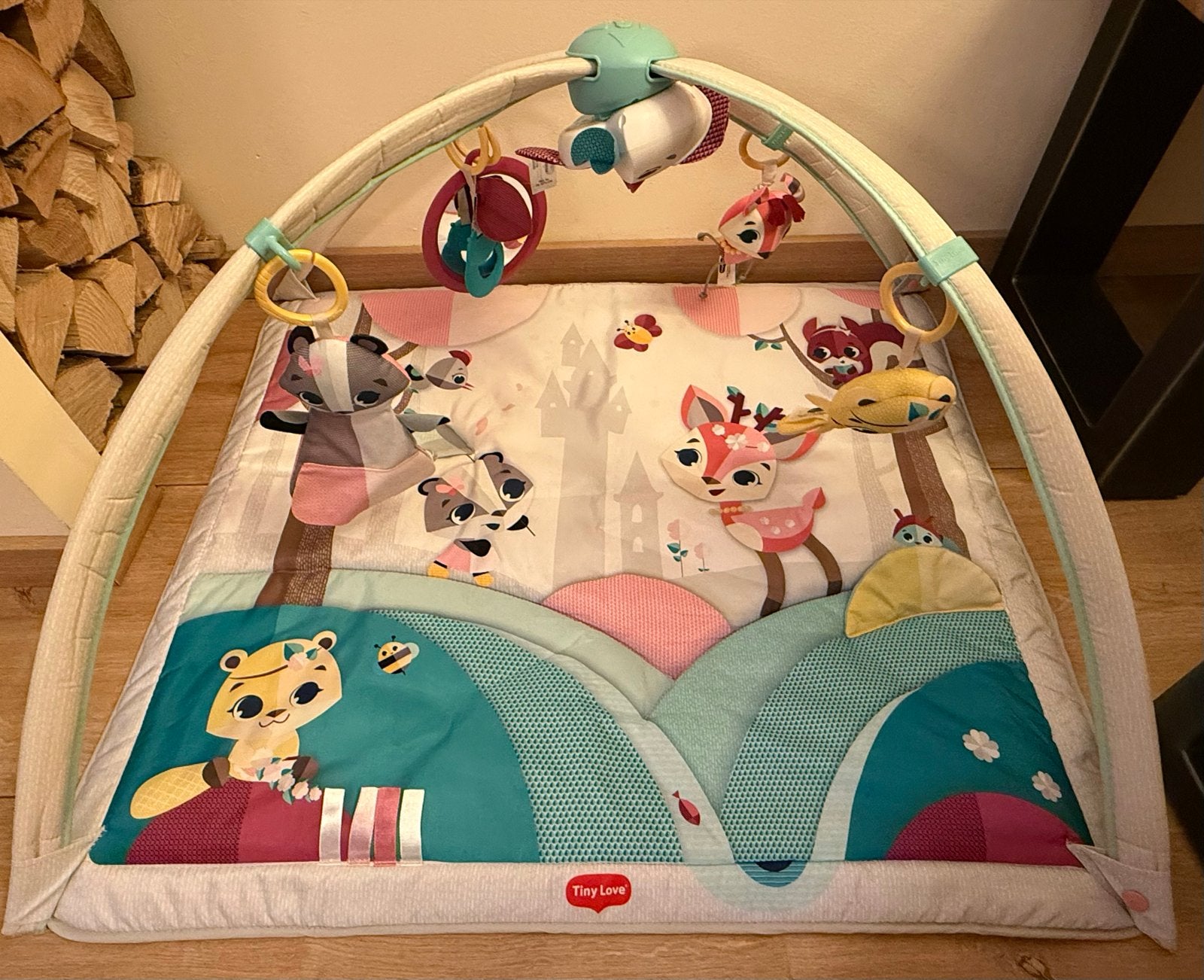 Tiny Love Speelkleed met speelboog en speeltjes, Kinderen en Baby's, Speelgoed | Babyspeelgoed, Ophalen, Zo goed als nieuw, Speelkleed