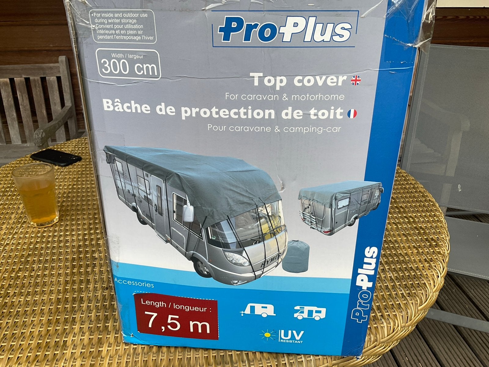 Pro-Plus Dakhoes Caravan/Camper 7,5m x 3m - Nieuw, Ophalen of Verzenden, Zo goed als nieuw