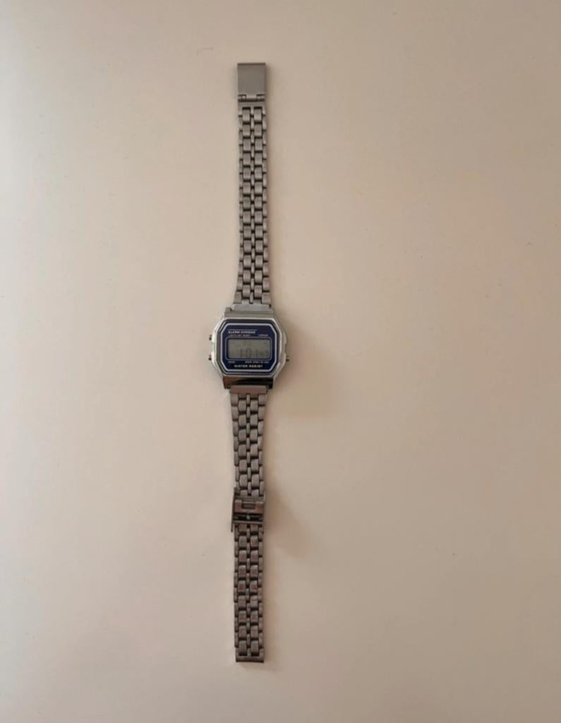 Vintage casio horloge, Sieraden, Tassen en Uiterlijk, Horloges | Dames, Ophalen of Verzenden, Gebruikt, Staal, Overige merken