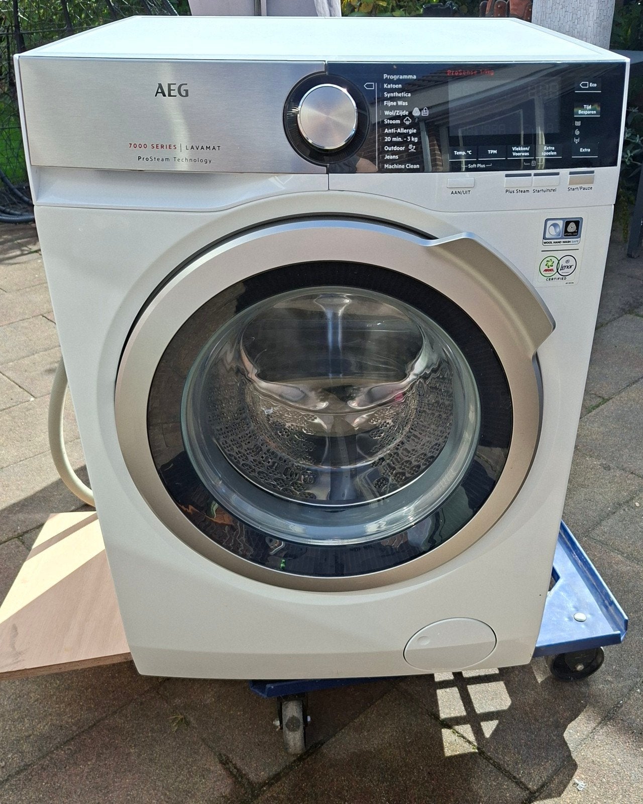 AEG Lavamat 7000 series ProSteam Wasmachine 9 kg, Witgoed en Apparatuur, Ophalen, Gebruikt, Minder dan 85 cm, 8 tot 10 kg