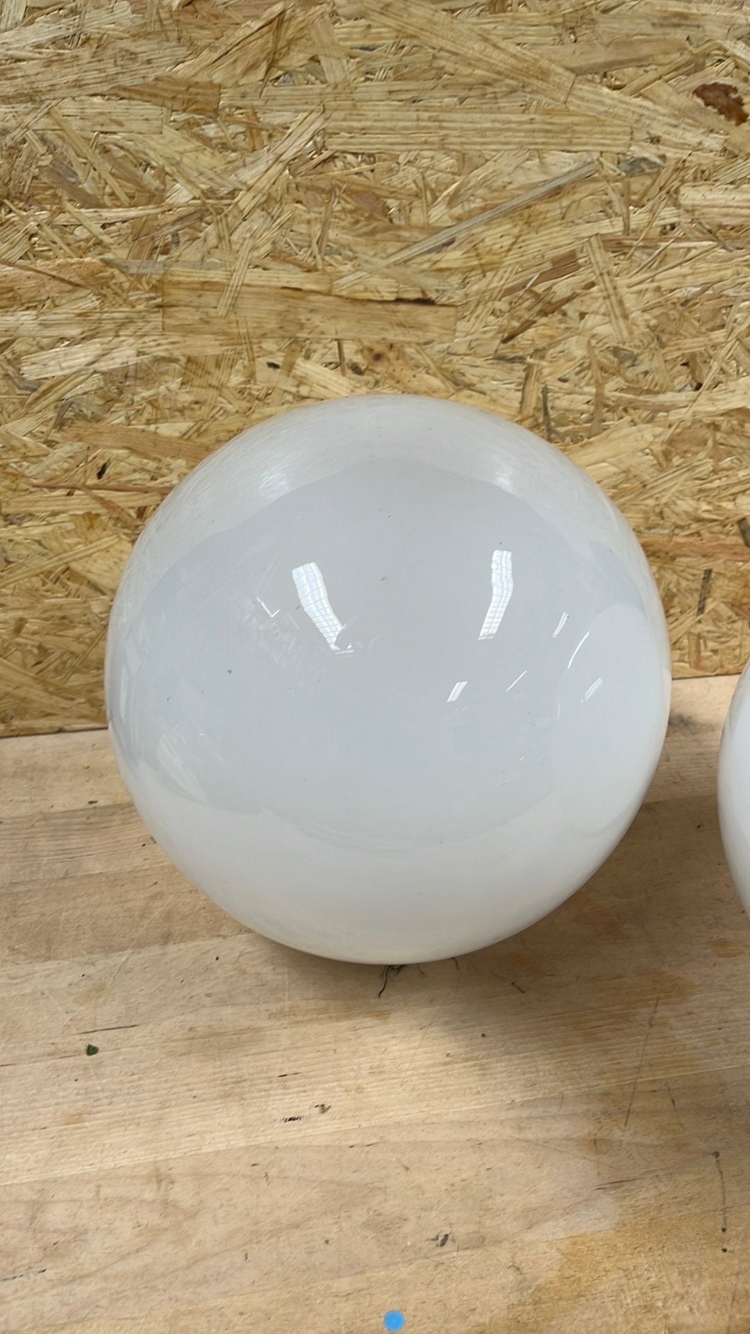 2 glazen bollen ø25cm zoeken waarzegger, Ophalen of Verzenden, Zo goed als nieuw
