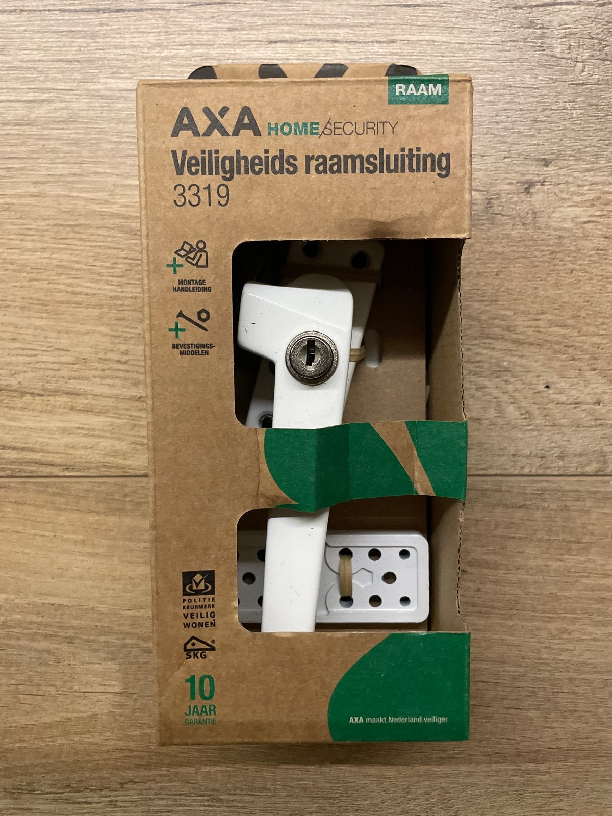 AXA Veiligheids raamsluiting 3319 - Wit, Verzenden, Nieuw, Overige materialen, Slot