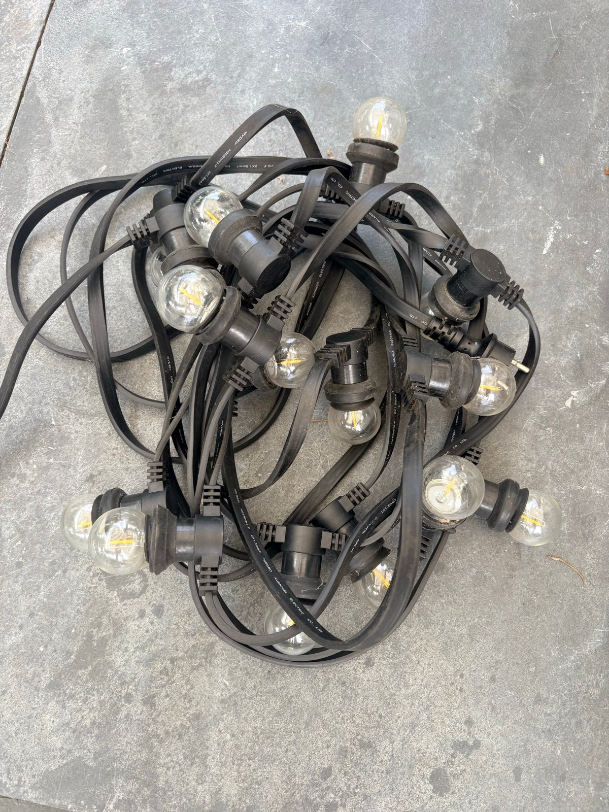 Prikkabel met 1 watt lampjes, 10 meter, voor buiten, Tuin en Terras, Buitenverlichting, Ophalen, Gebruikt, Minder dan 50 watt