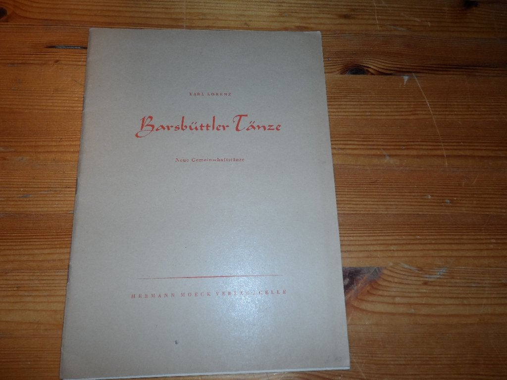 Karl lorenz - barsbuttler tanze, Gebruikt, Ophalen of Verzenden, Artiest of Componist, Piano