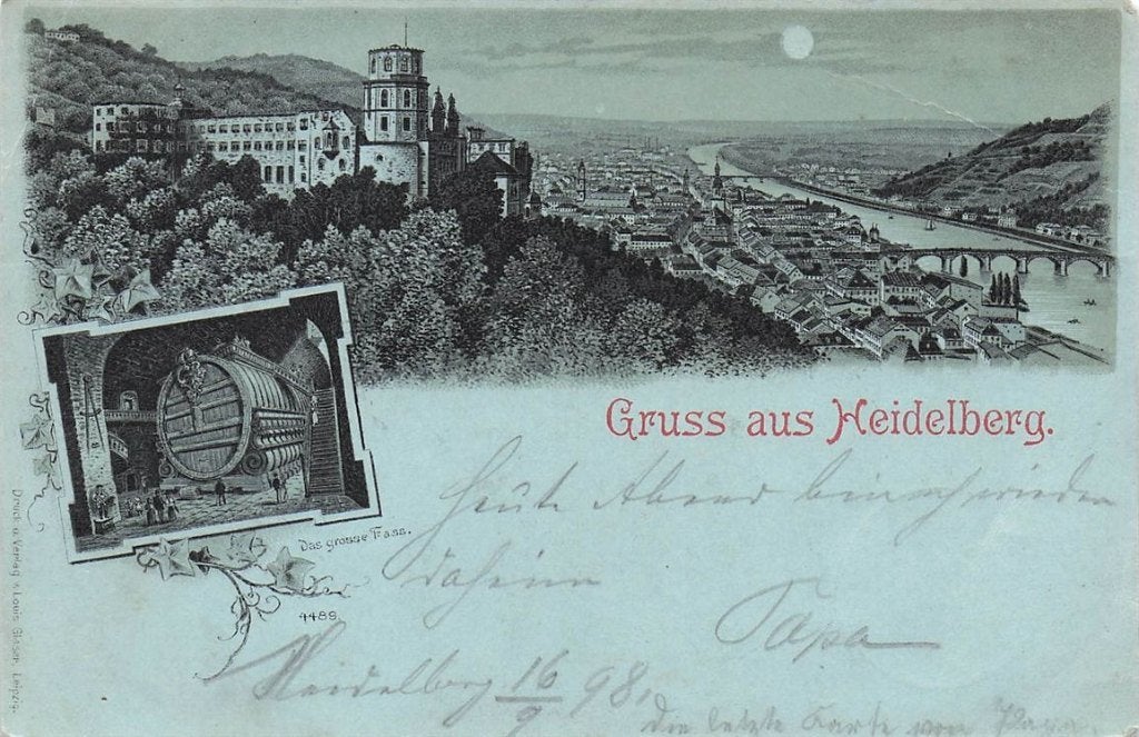 703-181-017 Gruss Aus Heidelberg, Ophalen of Verzenden, Voor 1920, Duitsland