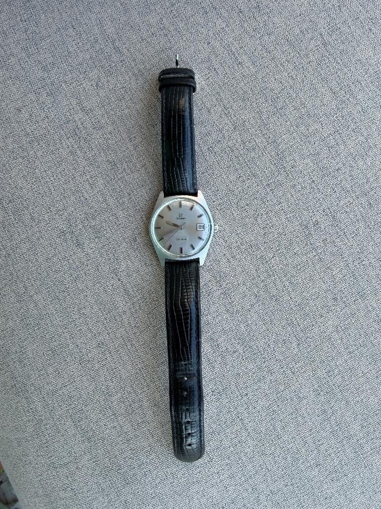 Omega Geneve Omega Genève Handopwind Staal ca. 1965, Sieraden, Tassen en Uiterlijk, Horloges | Heren, Staal, Polshorloge, Ophalen of Verzenden