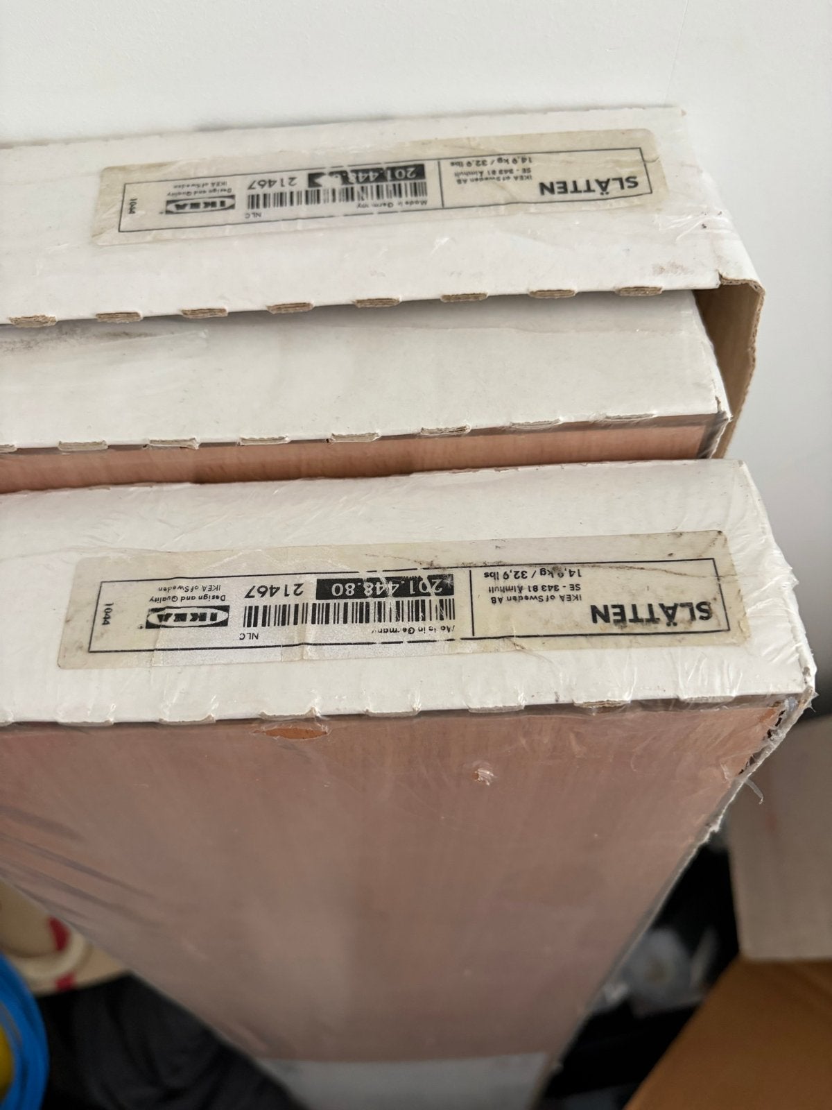 IKEA Laminaat SLÄTTEN - 2 pakken + 5 losse planken, Nieuw, 10 tot 30 cm, Hout, 5 tot 10 m²