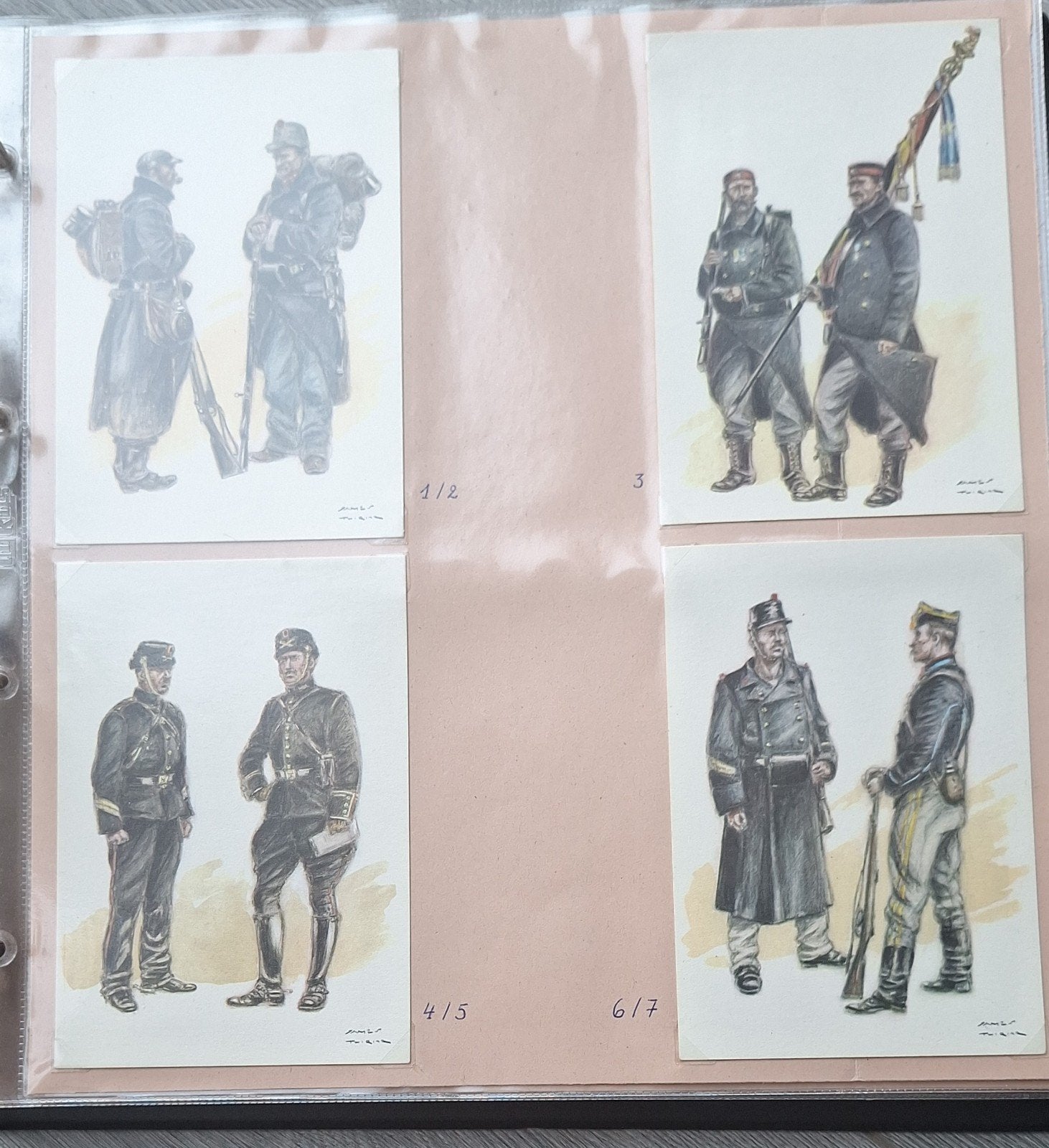 Groot aantal Belgische Grande Armée Ansichtkaarten Deel 2, Ophalen of Verzenden, Landmacht, Overige gebieden, Foto of Poster