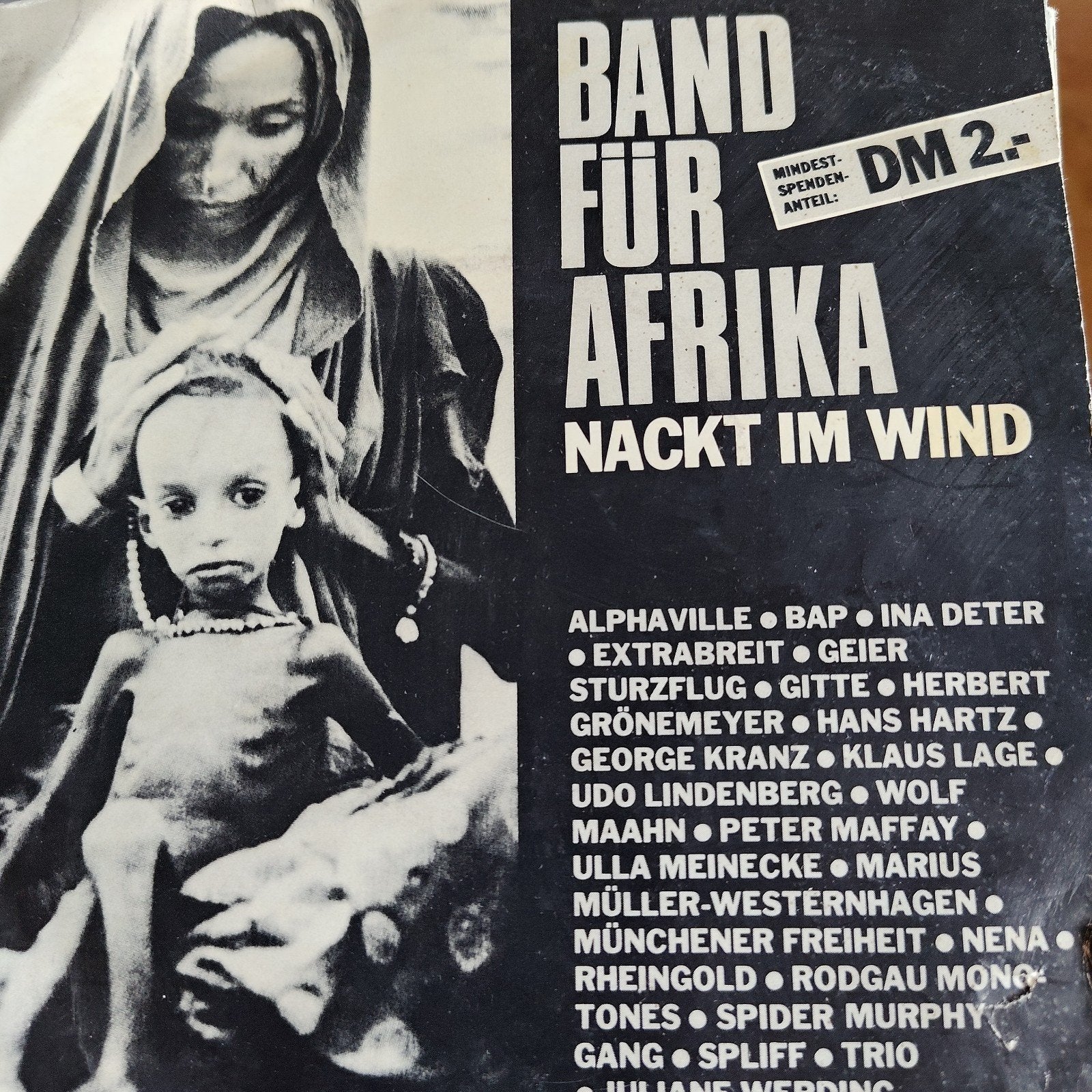 Band für Afrika - Nackt im Wind (Single), Ophalen of Verzenden, Gebruikt, 7 inch