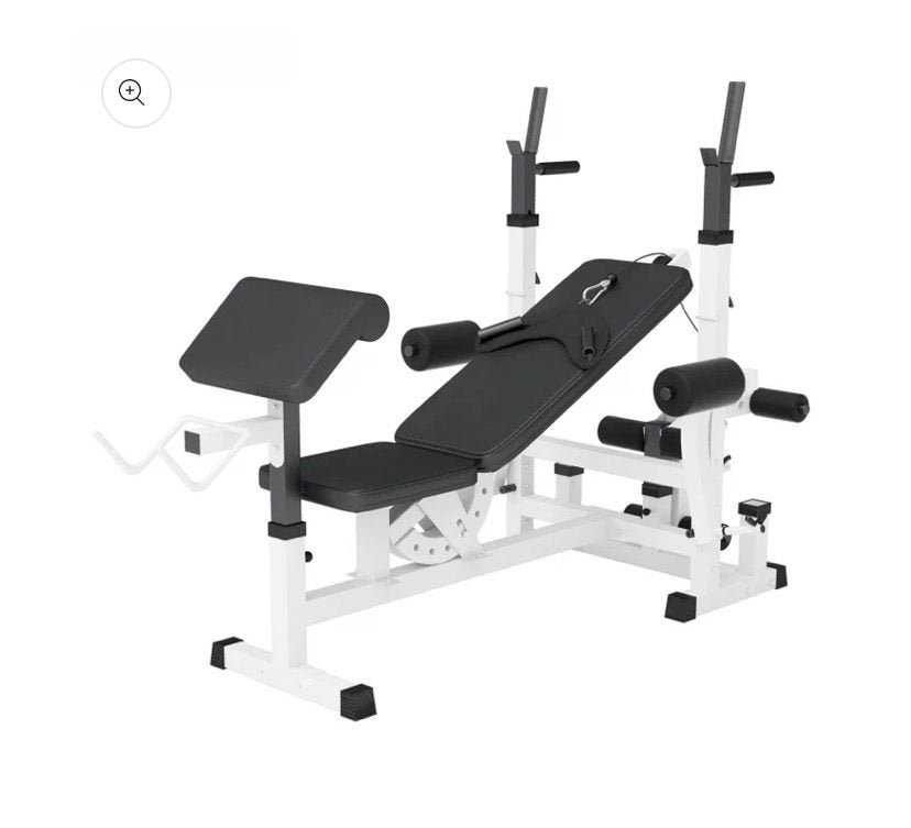 Gorrilla Universele Halterbank Wit, Sport en Fitness, Fitnessmaterialen, Ophalen, Gebruikt, Fitnessbank