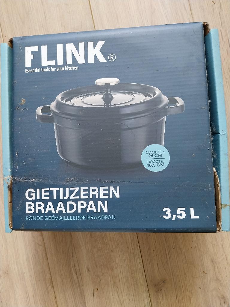 Braadpan nieuw in doos., Ophalen, Nieuw, Gietijzer, Koekenpan of Braadpan