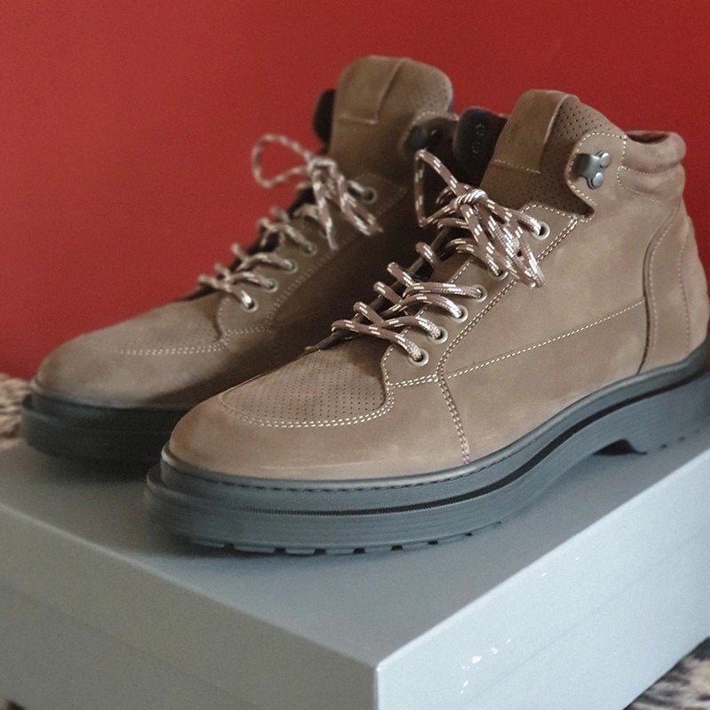 Nieuw-leer-hogekwaliteit-43- €199 nu €65 , wandel/outdoor, Bruin, Verzenden, Wandelen of Outdoor, Nieuw