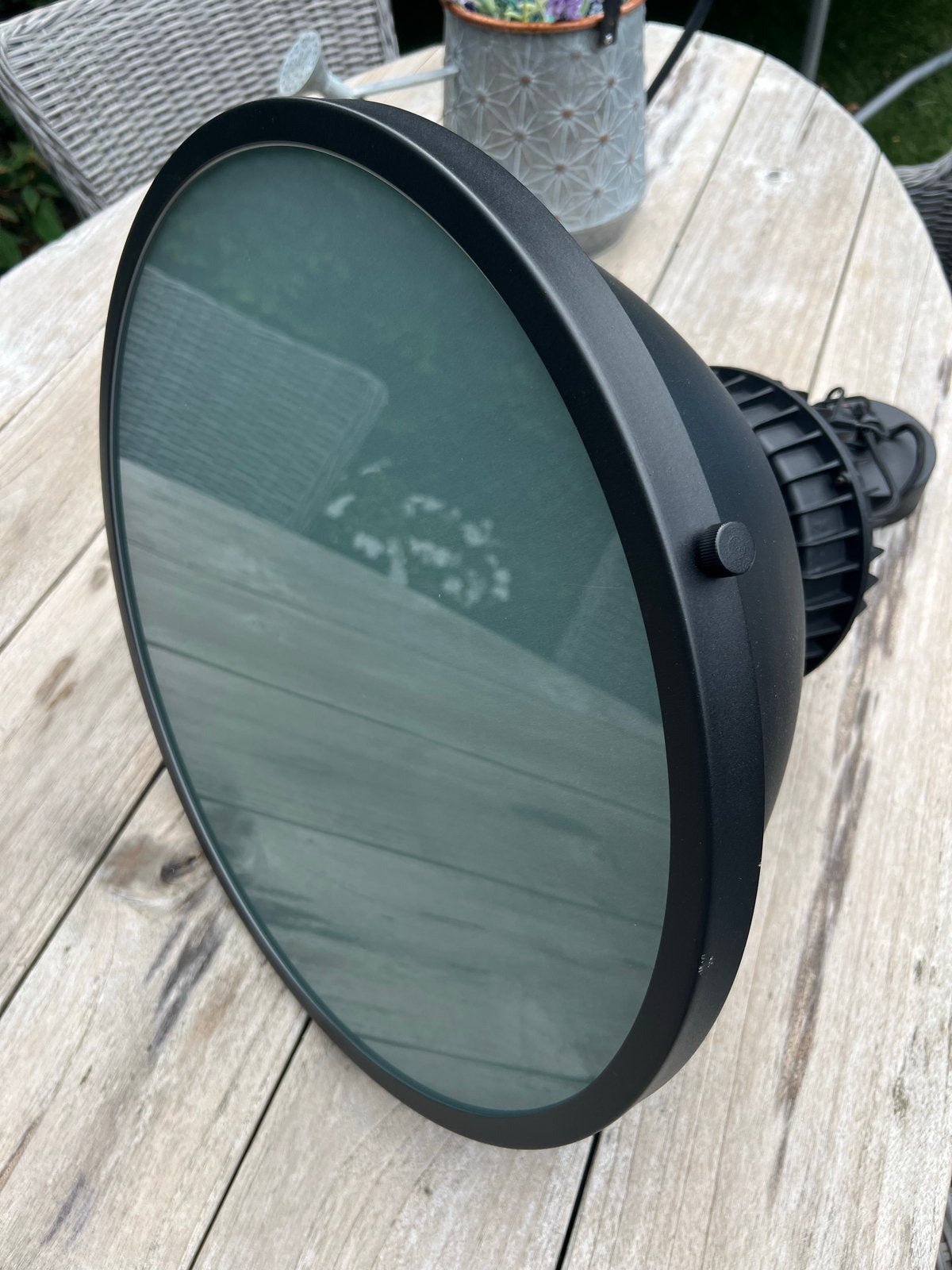 Zwarte industriële hanglamp, zo goed als nieuw, Ophalen, Zo goed als nieuw, Metaal, Overige fittingen