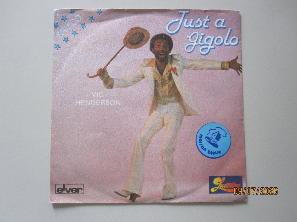 VIC HENDERSON - just a gigolo - vinyl 7", Gebruikt, 7 inch, Ophalen of Verzenden, Overige typen