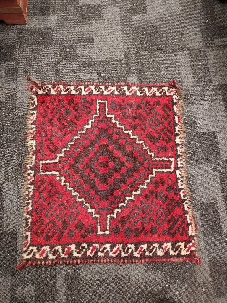 Oosters tapijt, Hamadan loper, afmeting lxb = 68x60 cm., Ophalen of Verzenden